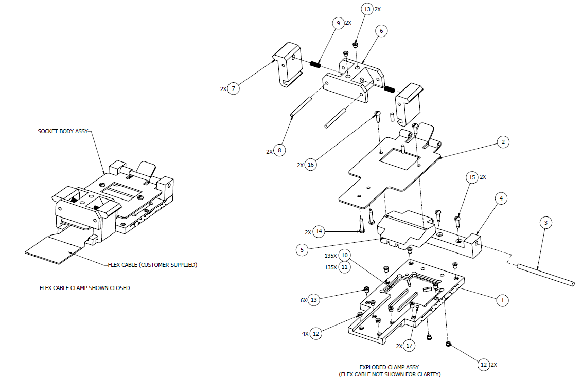 Exploded Test Socket